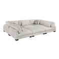 thumbnail image 2 of Lexicon Corydon Microfiber 6-Piece Modular Sectional with Ottoman in Beige, 2 of 20