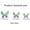 Red, variant on Butterfly Wall Decals - 3D Butterflies Mural Wall Stickers for DIY Art Decor for Home Bedroom Living Room Ceiling Window