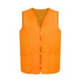 thumbnail image 1 of TOPTIE Adult Volunteer Work Vest Event Supermarket Apron Vests - Orange, 1 of 8