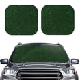thumbnail image 2 of Saiise Emerald Green Sparkling for Foldable Car Sun Shades (2-Pack) Offer Sun Protection with an Easy-fold Design for Convenient Windshield Shading-Large, 2 of 6