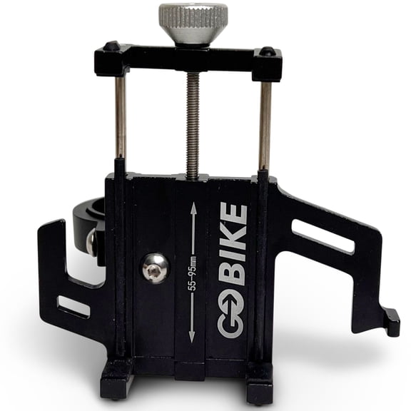 COMFYGO Premium Aluminum Heavy Duty Universal Phone Holder with Secure Mounting for Bikes, Walkers, Wheelchairs, Rollators, and Mobility Scooters