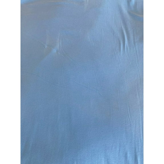 Blue Cotton Lycra Jersey Fabric 2 Way Stretch 58”/60” Wide and Sold by the Yard