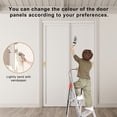 thumbnail image 7 of 120" x 80" Height Sliding Door - 1 Panel Design for Closet Door Hardware kit including, Golden Handles, 7 of 7