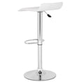 thumbnail image 5 of Safavieh Sheba Square Swivel Adjustable Height Low Back Barstool, White, 5 of 7