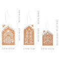 thumbnail image 6 of AuldHome Design Gingerbread House Christmas Ornaments (Set of 12), Large House Shaped Christmas Tree Cookie Decorations, 4-5 Inch Size, 6 of 9
