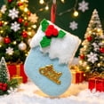 thumbnail image 2 of AOMXGD 2 Pack Mini Christmas Stocking Ornaments, Plastic Hanging Decor for Xmas Tree Mantel Holiday Party Decor, 2 Count, 2 of 7