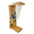 thumbnail image 1 of Chorreador,Costa Rican Handmade Portable Foldable Wooden Stand Coffee Maker,Included:1 Large Reusable Cloth Filter(Bolsa de Chorrear Cafe),Model:Blue Morpho Butterfly, Color:Light, Wood: Gmelina, 1 of 10
