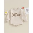 thumbnail image 2 of Liacowi Sister Matching Clothes Letter Print Long Sleeve Round Neck Sweatshirt /Bodysuits 3M 6M 12M 18M 24M 3T 4T Toddler Baby Girls Fall Clothes, 2 of 8