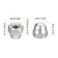 thumbnail image 2 of #8-32 Acorn Cap Nuts, 100pcs - 304 Stainless Steel Hardware Nuts, Acorn Hex Cap Dome Head Nuts (Silver), 2 of 5