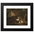 thumbnail image 2 of Johan Mandelberg 24x20 Black Modern Framed Museum Art Print Titled - Antique Ruins Surrounded by Trees, in the Foreground a Shepherd and Some Goats (1745 - 1786), 2 of 5