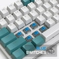 thumbnail image 2 of EIGTHTAIL T8 Clavier de Jeu 60 % 68 Touches Mini Clavier Mécanique Filaire Compact avec 18 Commutateurs Bleus Rétroéclairés RVB Chroma Câble de Clavier Bobiné USB-C pour PC Portable Mac XBOX - Bleu Blanc, 2 of 11