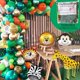 thumbnail image 3 of Juego de guirnaldas de globos para fiesta temática Jungle Safari, paquete de 151, con globos de animales y hojas de palma TUNC Sencillez, 3 of 5