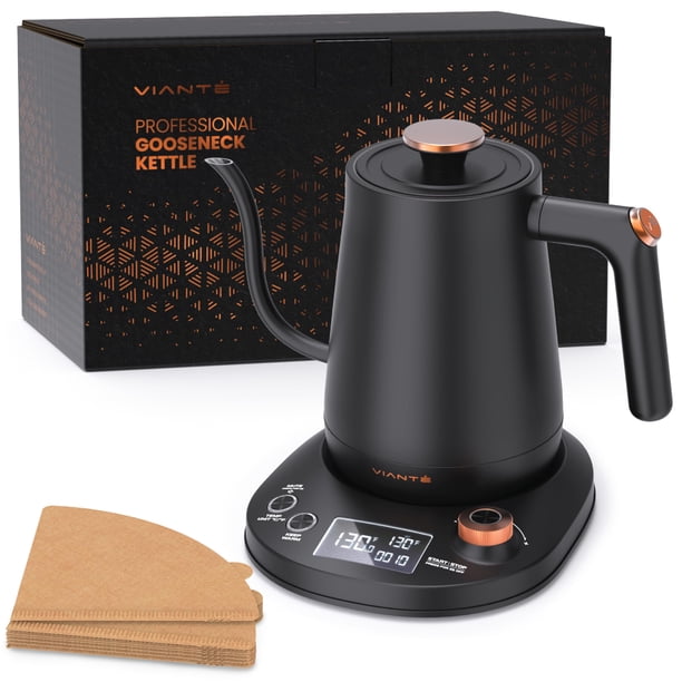 Hervidor eléctrico de cuello de cisne Vianté con control de temperatura 0.8L
