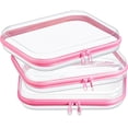 thumbnail image 1 of Funda rígida transparente con cierre, bolsa de plástico, bolsa de maquillaje transparente, 1 of 7
