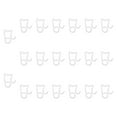 thumbnail image 4 of Tachiuwa Holiday Light Clips Christmas Light Clips for Hanging String Lights Birthday White 20 Pieces, 4 of 9