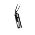 thumbnail image 3 of Collar de cremación Zulema Contenedor de acero inoxidable para mujeres hombres Negro collar de cadena, 3 of 8