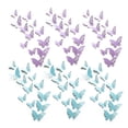 thumbnail image 1 of 72 piezas Decoración de la habitación de mariposas Decoración de mariposas en 3D Pegatinas de pared de metal desmontables Calcomanías para murales de habitaciones Decoración de fiestas Decoración de bodas Regalo de bricolaje Vhermosa BST3040952-1, 1 of 5