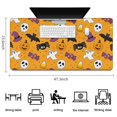 thumbnail image 5 of Long Mouse Pads for Desk,Colorful Halloween Pattern Desk Mats on Top Of Desks, Desk Mouse Pad Extra Large with 3mm Non-Slip Base and Stitched Edge for Gaming,Office,Work,Home 47.3"x23.6", 5 of 6