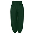 thumbnail image 6 of Baqcunre Womens Sweatpants Womens High Waist Wide Leg Pants Palazzo Pants Beach Loose Baggy Harem Pants With Pockets Joggers Pants For Women Womens Pants Army Green L, 6 of 8