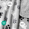 thumbnail image 3 of PetAmi Premium Waterproof Dog Blanket for Large Dogs, Reversible Sherpa & Flannel Fleece, Leakproof Pet Throw for Couch Protection, Soft Plush Furniture Protector for Cats, Washable, 60x80 Paw Grey, 3 of 7