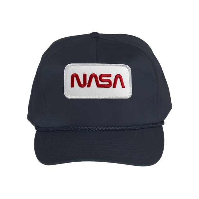 Gravity Threads Casquette en Sergé de Coton NASA - Logo Rouge - Marine