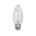 thumbnail image 2 of Feit White B10 E26 (Medium) Filament LED Bulb Soft White 40 Watt Equivalence 2 pk, 2 of 7
