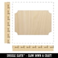 thumbnail image 2 of Rectangle Clipped Corners Solid Wood Shape Unfinished Piece Cutout Craft DIY Projects - 6.25 Inch Size - 1/8 Inch Thick, 2 of 7