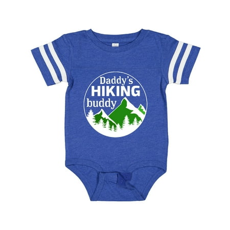 

Inktastic Daddy s Hiking Buddy with Mountains and Trees Gift Baby Boy or Baby Girl Bodysuit