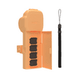 thumbnail image 1 of OP3-K019 Étui de Protection Orange pour Osmo Pocket 3 avec Filtre Magnétique à Rabat et Rangement pour Carte Mémoire, Dragonne Intégrée, Sangle de Sécurité en Silicone, et Compatibilité avec Sunnylife GS022, 1 of 6
