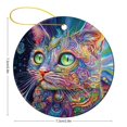 thumbnail image 2 of Gifts for Cat Lovers Christmas Ceramic Ornament Lovely Multicolor Cartoon Cats Christmas Ornament Keepsake Ornament for Christmas Tree for Family Friend, 2 of 5