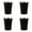 Black, variant on 4pcs Stackable Camping Water Cup 350ml Teas Coffees Milk Beer Mug Stainless Steels Drinking Cups Outdoor Travel Cups