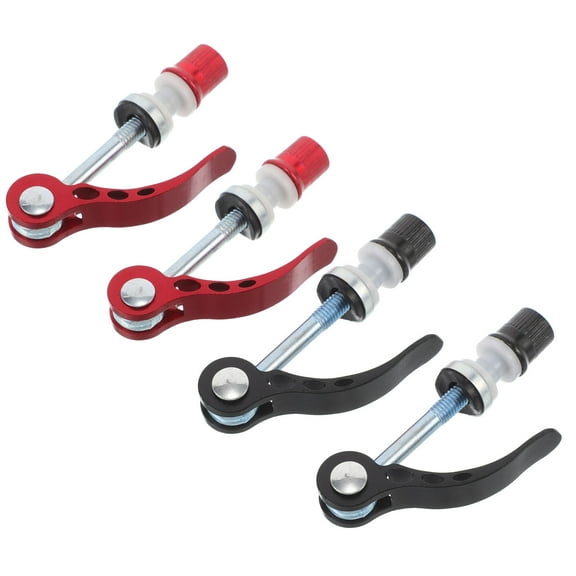Hemoton 4pcs Bicycle Seatpost Quick Release Clamp Secure and Easy-to-Use Bike Seatpost Lock for Mountain Bikes Road Bikes and More