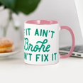 thumbnail image 4 of CafePress - If It Ain't Broke Don't Fix It Green Mug - 11 oz Ceramic Mug - Novelty Coffee Tea Cup, 4 of 6