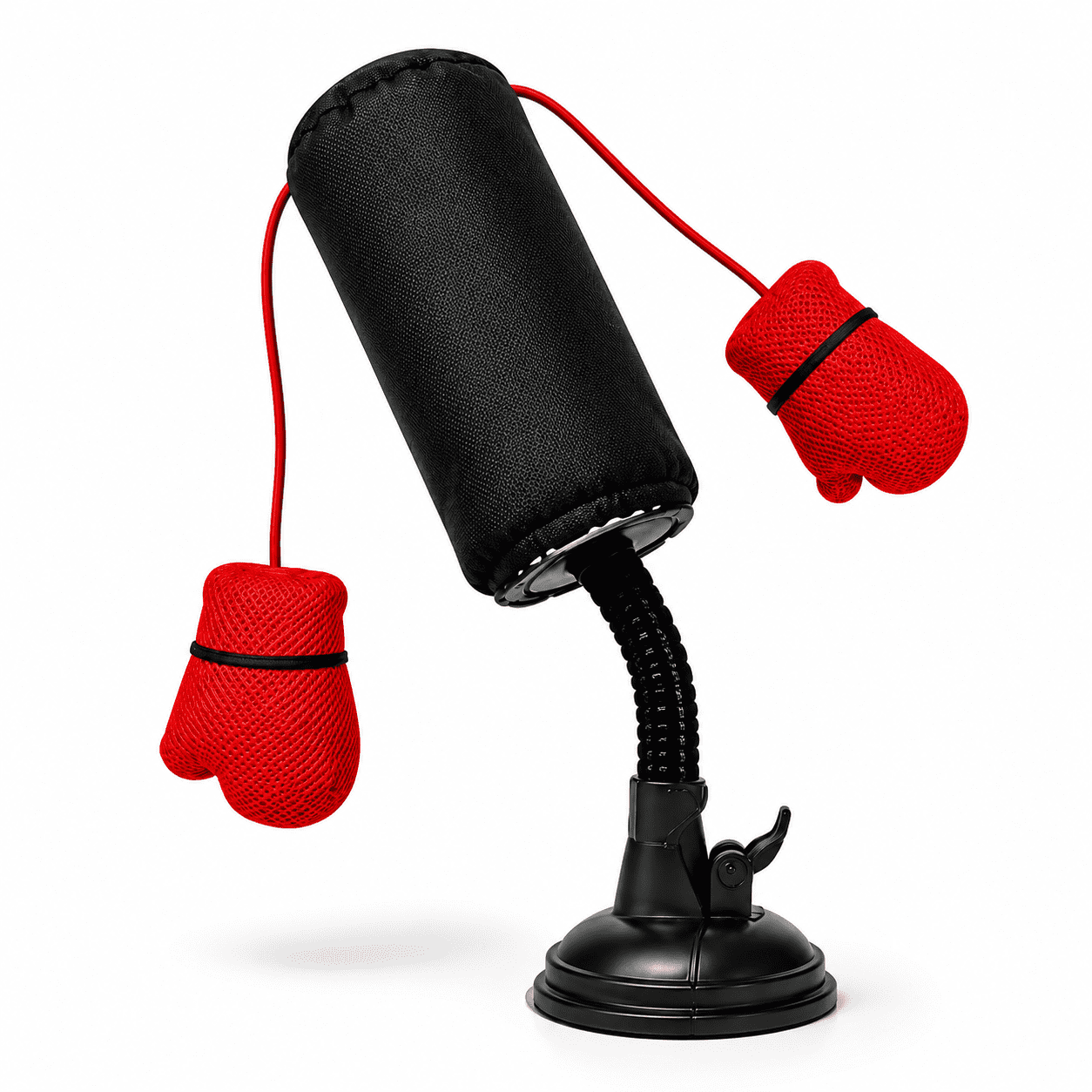 Upgraded Cat Punching Bag Toy Reinforced Interactive Boxing Cat Toy with Dangling Gloves Strong Suction Cup Base Wobble Toy for Indoor Cats Kittens Exercise