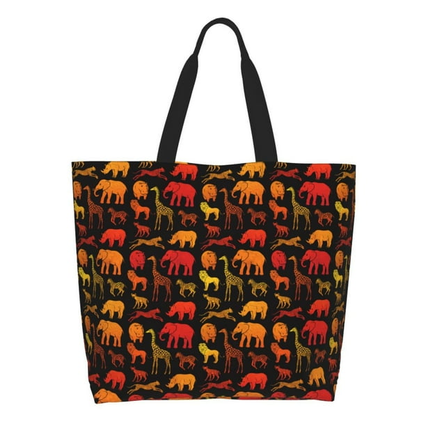 Easygdp Animal Bolsas Tote para Mujer, Bolsos de Hombro para Viaje, Bolsos de Mano de Gran Capacidad para Compras y Trabajo