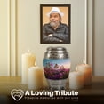 thumbnail image 4 of Yatskia Purple Petunia Urn for Ashes Adult Male, Large Burial Urns for Human Ashes Adult Female, Butterfly Mini Urns for Human Ash, (Monar 10 Inch and 3 Inch), 4 of 8