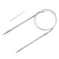 thumbnail image 3 of Uxcell 1 pack Circular Knitting Needles Needles Stainless Steel for Knitting Stitch Grey US 8/5.0mm x 39.37 inch (100cm), 3 of 6