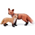 thumbnail image 4 of El juego de figuras de juguete Uandme Fox incluye figuras de zorro ártico y zorro rojo para decoración de tartas (5 zorros), 4 of 5