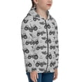 thumbnail image 5 of Kdxio Gray Tractor Pattern Kids Boys Girls Zip Up Hoodie 3D Printed Hooded Sweatshirt Hoody Coat with Pocket 7-12 Y-Small, 5 of 6