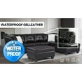 thumbnail image 3 of University Sectional with Storage Ottoman (RHF) Black PU Leather, 3 of 8