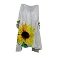 thumbnail image 2 of CEHVOM Robe Vintage pour Femmes, Grande Taille, Vacances, Florale, Manches 3/4, Robes Vintage, 2 of 5