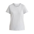 thumbnail image 3 of Time and Tru Women's Crewneck Tee with Short Sleeves, Size XS-XXXL, 3 of 5
