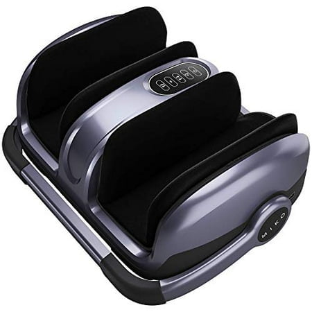 MIKO Shiatsu Foot Massager – Deep Kneading, Heat, Vibration & Air Compression – 5 Pressure Settings, Adjustable Bar – Fits up to Men’s Size 15