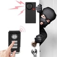 thumbnail image 4 of Alarma antirrobo Jadeshay para puerta y ventana inalámbrica Con Control remoto Negro, 4 of 8