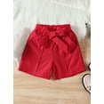 thumbnail image 5 of hirigin Kids Girls Shorts Set, Long Sleeve Lapel Collar Button Closure Blazer Jacket + Shorts + Belt, 5 of 9