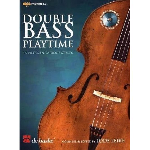 DOUBLE BASS PLAYTIME: 16 PIECES IN VARIOUS STYLES, POS 1-4 W/PNO ACCOMP BK/CD