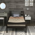 thumbnail image 4 of Gymax Twin Size Platform Bed Frame Foundation w/Headboard &Wood Slat Support Espresso, 4 of 10