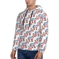 thumbnail image 3 of Lsque Donkey Pattern Casual Men's Hoodie,Hooded Sweatshirt with Kangaroo Pocket,Pullover Hoodie-X-Large, 3 of 7