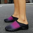 thumbnail image 4 of keusn knit mesh half wedge shoes for women outdoor platform walking slide shoes with arch support breathable shoes women's casual shoes pink size 8.5, 4 of 9