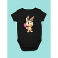 thumbnail image 3 of Bunny With A Mirror Bodysuit Infant -Image by Shutterstock,  24 Months, 3 of 4